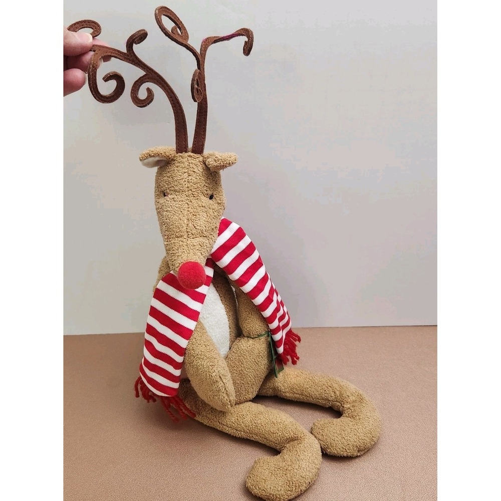Bath & Body Terry Cloth  Christmas Plush Rudy the Reindeer 14" Stuffed Animal